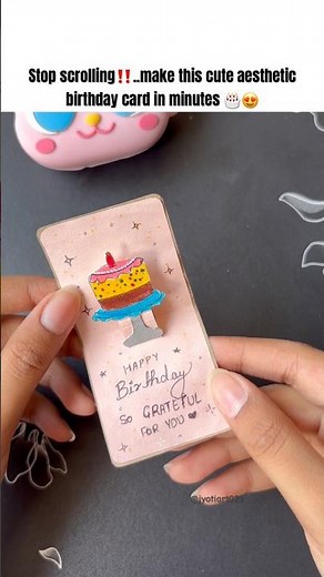 DIY-Aesthetic birthday gift card for bf/bff😍❤️|#shorts#trending#viral#art#birthday#gift#love#yt#diy