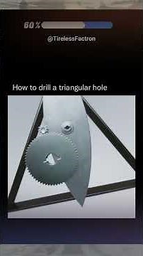 How to Drill a 🔼 Triangular Hole