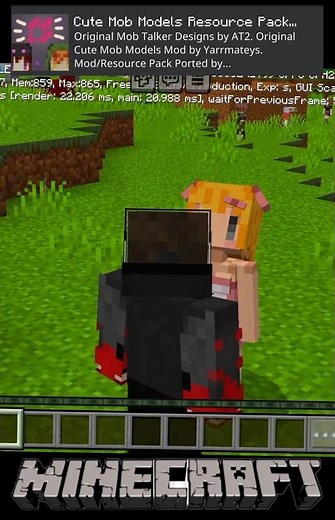 Cute mob models resources pack #shorts