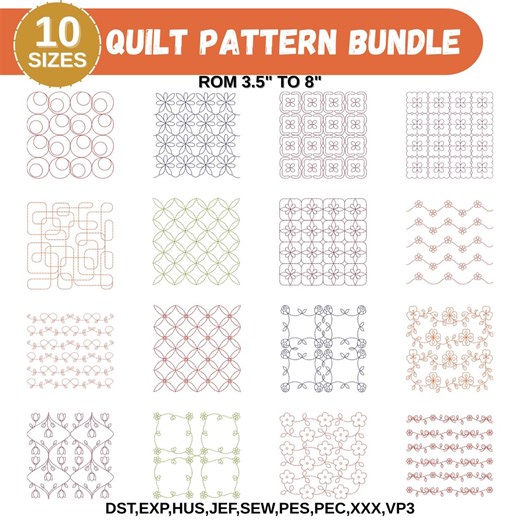 Heirloom Embroidery Machine Design, Repeating Floral Lattice & Bow Patterns, Smocking Style Designs, 10 Sizes, Instant Download - Etsy UK