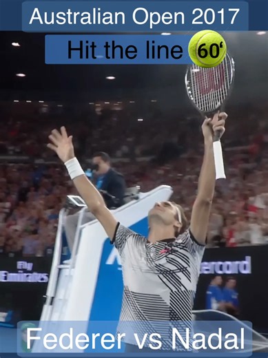 Roger #Federer vs Rafael Nadal 🎾 Hit the line 🎾 🥎 Australian Open 2017 Final 🥎 #tennistiktok #tennis #tennisplayer #tennisvideo