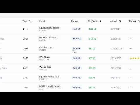 RevCogs - Collection to Inventory Management in Discogs (demo)