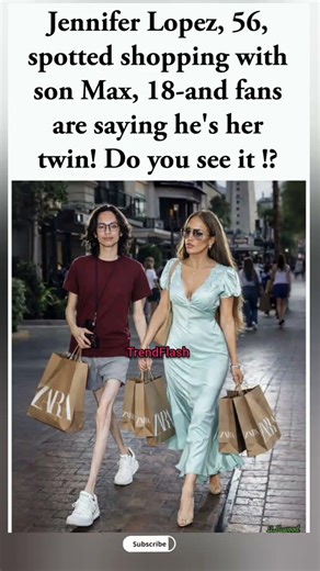 J.Lo & her son Max—twins or not? 👀✨ #jenniferlopez #jlo #maxmuniz