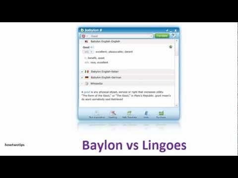 Lingoes vs Babylon, one click dictionaries