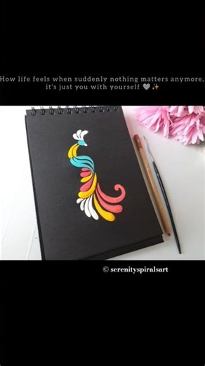 Peacock Painting with acrylic colours #paint #art #acrylicpainting #painting #peacock #brushstrokes