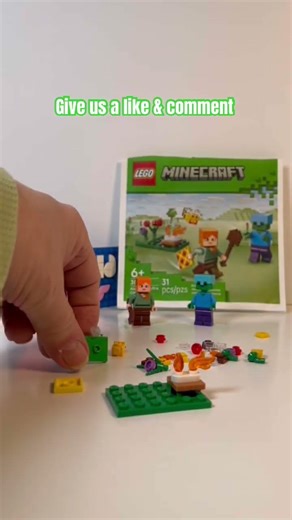 LEGO Minecraft 30732 Alex’s Campfire Conflict 🔥 | Bee Attack & Zombie Ambush!