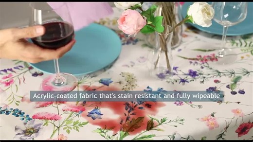 JOLIE AQUA TAN Rectangle Cotton Coated Tablecloths French Oilcloth Wipeable Fabric Rectangular Table Cover Indoor Outdoor Party Table Decor - Etsy