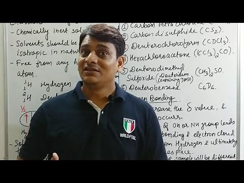 Part 5: NMR - Solvents used in 1H NMR Spectroscopy