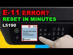 How to Reset Epson L5190 – Ink Pad Needs Service (Error E-11) Fix