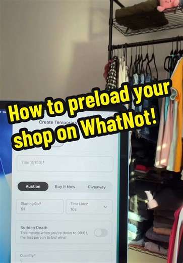 How to upload listings for your whatnot shows! I hope this helped! ✨ WhatNot: Judy_Boutique #whatnotseller #whatnottips #stepbysteptutorial #whatnot #tutorial