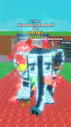 Strawberry Elephant😱 #roblox #stealabrainrot