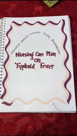 NURSING CARE PLAN ON TYPHOID FEVER # nursing student