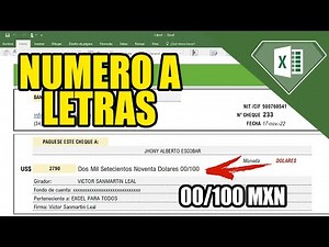 Convertir números a letras en Excel 2023 - Texto a Números Función de excel Sin Macros