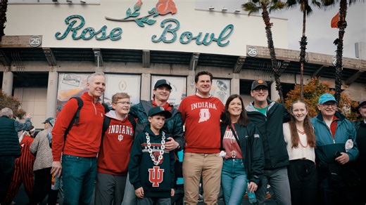 Iconic stadium. Iconic support. Pasadena felt a lot like Bloomington today. 🏡 | Indiana University