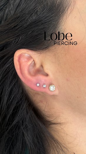 19 reactions · 3 comments | Super cute 3rd lobe piercing with a dainty stud ✨ ⭐️ All piercings include jewelry for a limited time! Choose from fully safe titanium 4k gold tone high-quality hypoallergenic jewelry. Piercings are done using customized gauge single-use needles. #lobepiercing #earpiercings #earpiercingideas #cartilagepiercing #cartilagejewelry #earjewelry #conch #piercing #charlottepiercings #cItpiercing | IExtend Beauty Studio | Facebook