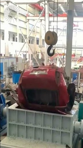 Giant Car Shredder Machine In Action Satisfying Metal Recyclin