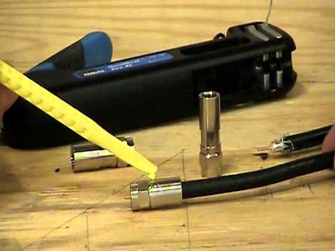 Coax Compression RG 6 Connector Termination