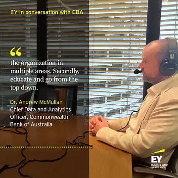 How can an organization become customer-obsessed and AI-driven? Dr. Andrew McMullan of Commonwealth Bank of Australia shares insights, learnings and strategies with EY leader, Lukas Bower in the latest episode of the NextWave Banking in APAC podcast series. Tune in now and join the conversation. #ResponsibleAI #FinancialServices Listen on Apple Podcast: https://go.ey.com/3yuzgSl Listen on Spotify: https://go.ey.com/3wAyfaO | EY