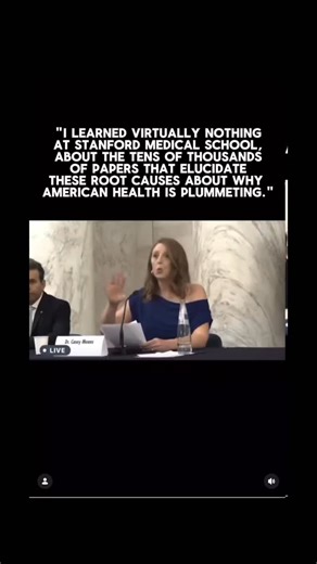 Tiffany Vargas| Health & Wellness Educator on Instagram: "Stanford educated Dr. Casey Means spoke at a US Senate roundtable to discuss the state of American Health in 2024. Basically saying that Our “experts” and systems are failing us, and we need to take PERSONAL ACCOUNTABILITY for our own health outcome! A few US Health Statistics: In 2020, the life expectancy in the U.S. was 77 years, which is three years lower than the OECD average. In 2022, health care spending in the U.S. was $4.5 trillio