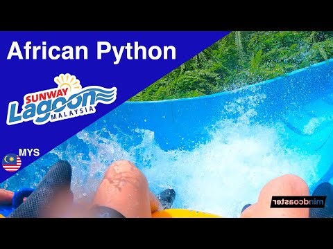 African Python | Sunway Lagoon Waterpark | POV Waterslide Onride