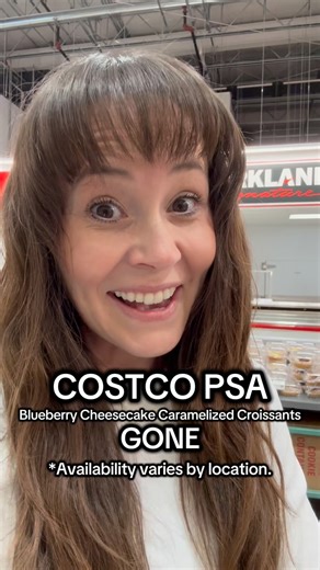 When a Costco find goes viral, there will be signs… Like out-of-stocks. I went on a mission for another batch of Costco’s blueberry cheesecake caramelized croissants (lately, they’ve been my no-cooking hack when I need to take a dessert somewhere), but they were nowhere to be found… The bakery team told me that they’re completely out of the ingredients for these popular croissants, and likely won’t be able to make more for at least two weeks. The silver lining is that it sounds like they will be
