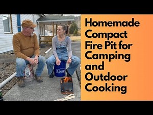 How To: Building a Compact Fire Pit for Outdoor Adventures, a super heavy duty "twig" stove.