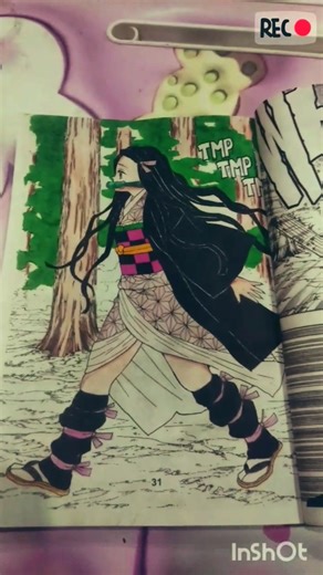 Demon slayer Manga art part 2 #shorts