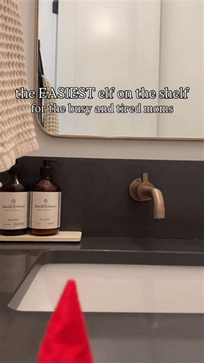 Chelsie Morales on Instagram: "this elf on the shelf idea took less than a minute to set up and my kids thought it was HILARIOUS!! All they could talk about was Buster pooping in the sink 😆 I normally avoid elf setups that require any cleanup, but this one was worth it and was also quick to clean up 💩 #elfontheshelfideas #momlife #elfontheshelf #elf #elfonashelf"