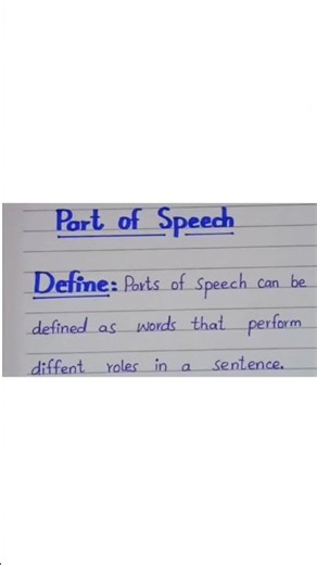 Parts of Speech Definition | Learn English Grammar Basics 🔥