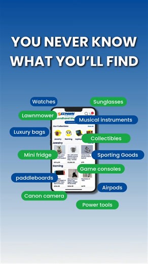 You never know what you'll find 👀 Watches, game consoles, luxury bags, power tools — and that's just the start. 👜⌚🛠🎮 Browse our online catalog at the link in bio or visit shop.ezpawn.com! Select stores only. Not all inventory in stores will be presented online. Please visit shoponline.ezpawn.com/terms-of-service for more information. All items are pre-owned; trademarks are owned by their respective brand owners. No brand owner endorses or has any association and/or affiliation with EZPAWN fa