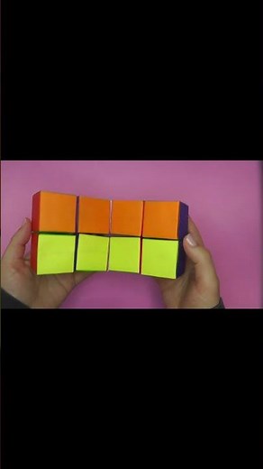 【折り紙】ルービックキューブ　origami Rubik's Cube #shorts
