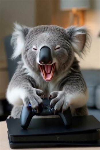 Koala Playing Xbox Like a Pro 😂🎮