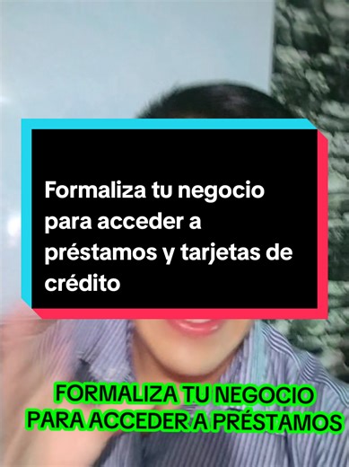 Respuesta a @rr.cotton Formaliza tu negocio para acceder a préstamos y tarjetas de crédito #finanzaspersonales #educacionfinanciera #tarjetasdecredito