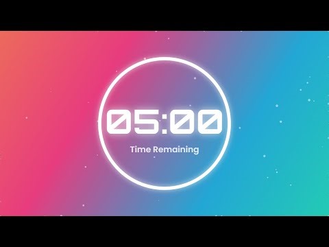 🕒5 Minute Countdown Timer ⏱️ | Time's Ticking! Hurry Up! ⏳Timer Galaxy