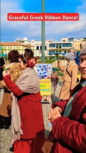 Elegant Greek Ribbon Dance – Mesmerizing Moves!