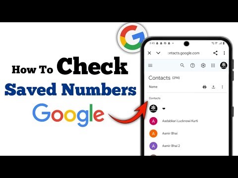 How to Check Saved Numbers In Gmail?