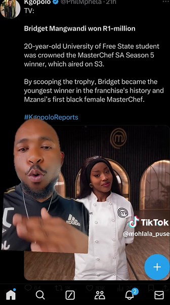 Bridget Mangwandi Wins R1 Million on MasterChef South Africa