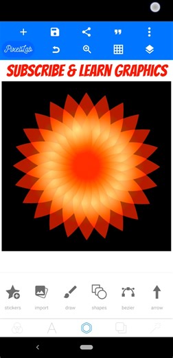 Flower drawing in pixellab | Flower design in pixellab | Flower logo design in pixellab