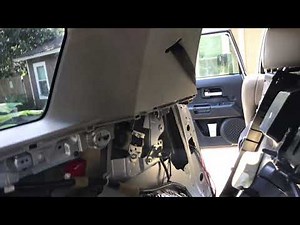 Fj cruiser: remove rear interior panels