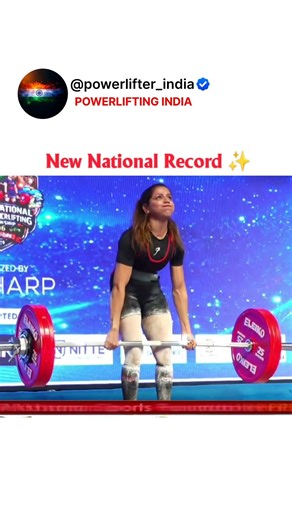 New National Record! 🇮🇳 181 KG Deadlift! 😂🏆 #powerlifting