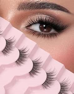 Half Lashes Natural Half Eyelashes Cat Eye Corner Lashes Narutal Look Wispy Lashes False Half Lashes 3/4 Lashes End Lashes Half-03