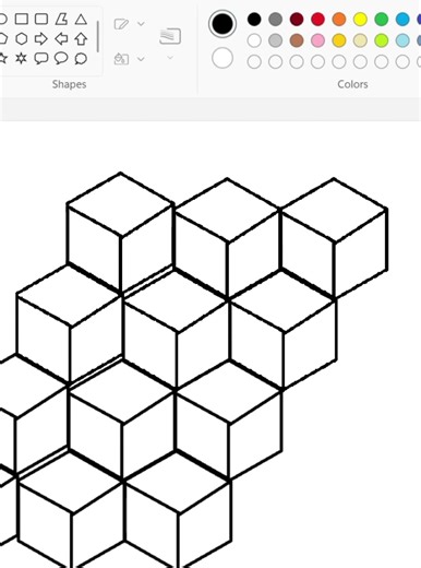 How to draw an Illusion in Ms paint