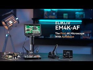 Elikliv's First Autofocus Digital Microscope with Screen | EM4K-AF Series