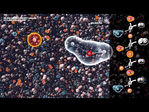 Simulation of Hydrogen burning under 100,000,000x microscope (2H2+O2=2H2O)