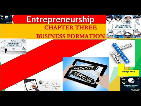 Entrepreneurship Chapter 3 Business Formation በአማርኛ