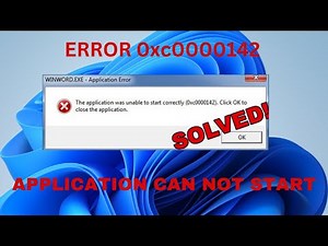 The Application Was Unable to Start Correctly (0xc0000142) – Office Package!