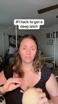How to get a deep latch when breastfeeding #momtips #breastfeeding