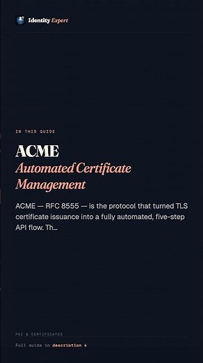 ACME Protocol Explained #Shorts