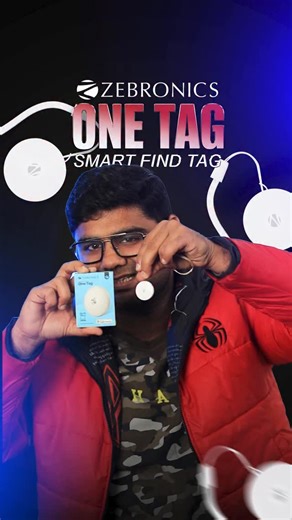 ASHU GANDHI | Zebronics One Tag — a simple tracking device for your everyday essentials 🔍 ➤ Works with Apple Find My network ➤ Instant separation alerts... | Instagram