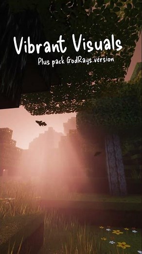 Minecraft Bedrock with RealSource Vibrant Visuals GOD RAYS edition